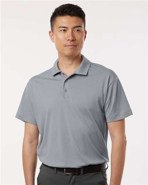 AllPro Men's Pro-Lock Performance Polo | Heather Steel - Front