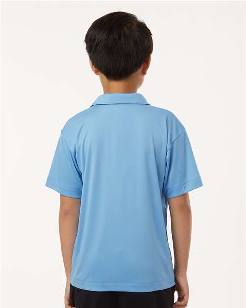 AllPro Youth Pro-Lock Performance Polo | Carolina Blue - Back