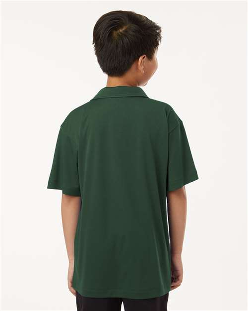 AllPro Youth Pro-Lock Performance Polo | Forest Green - Back