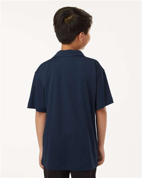 AllPro Youth Pro-Lock Performance Polo | Navy - Back