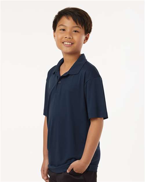 AllPro Youth Pro-Lock Performance Polo | Navy - Side