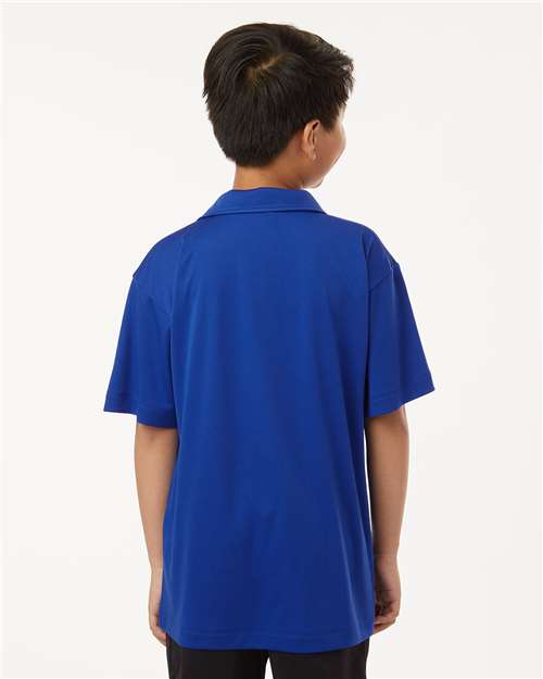 AllPro Youth Pro-Lock Performance Polo | Royal - Back