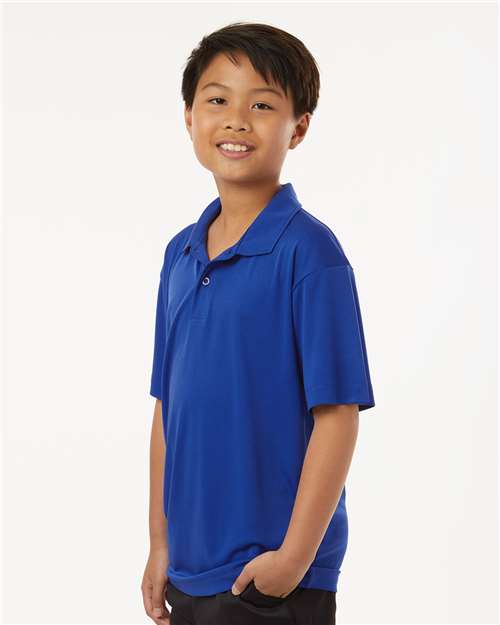 AllPro Youth Pro-Lock Performance Polo | Royal - Side