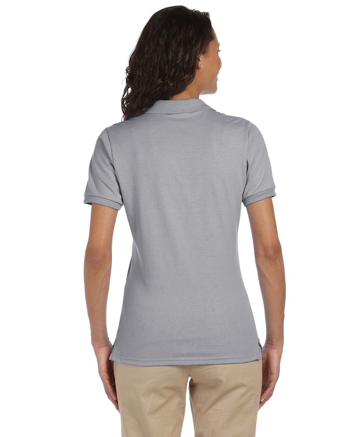 Jerzees Ladies 50/50 Jersey Knit Polo Shirt 437W | Oxford - Back