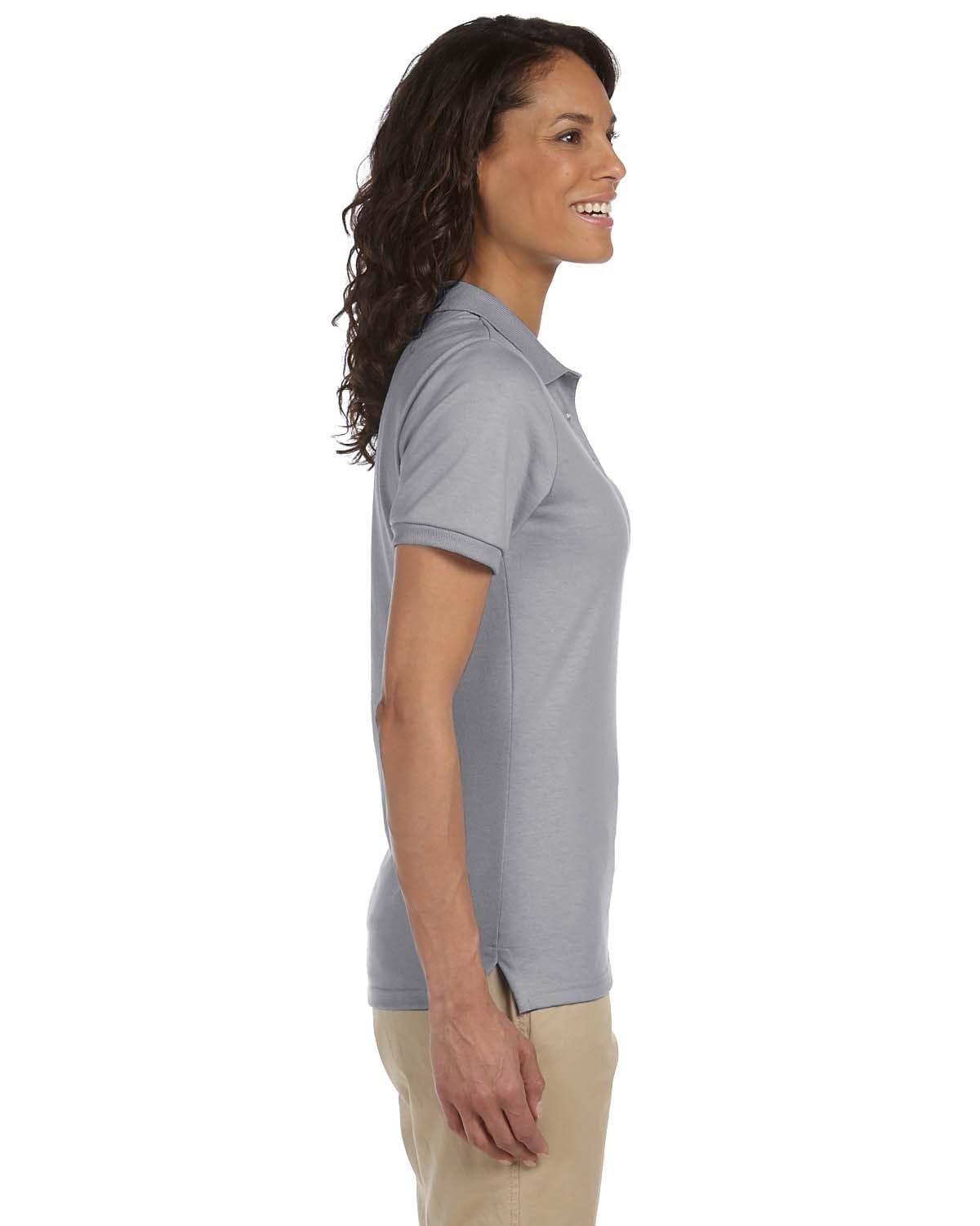 Jerzees Ladies 50/50 Jersey Knit Polo Shirt 437W | Oxford - Side