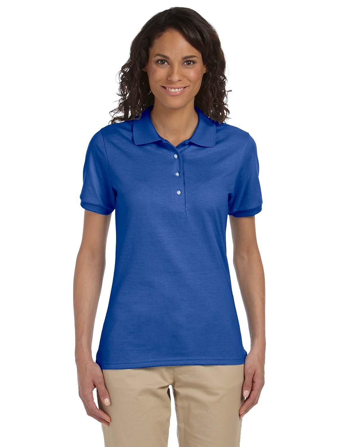 Jerzees Ladies 50/50 Jersey Knit Polo Shirt 437W | Royal - Front