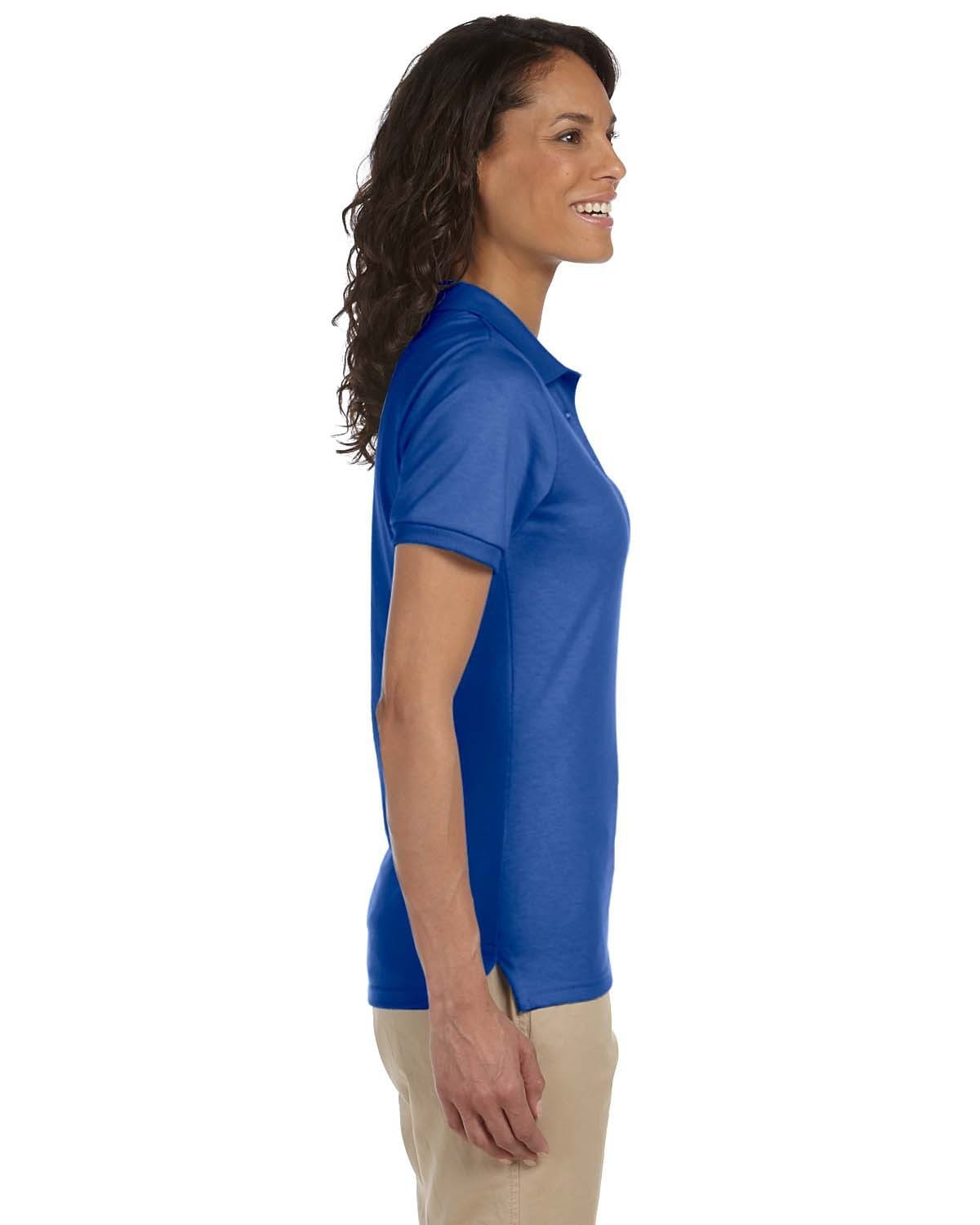 Jerzees Ladies 50/50 Jersey Knit Polo Shirt 437W | Royal - Side