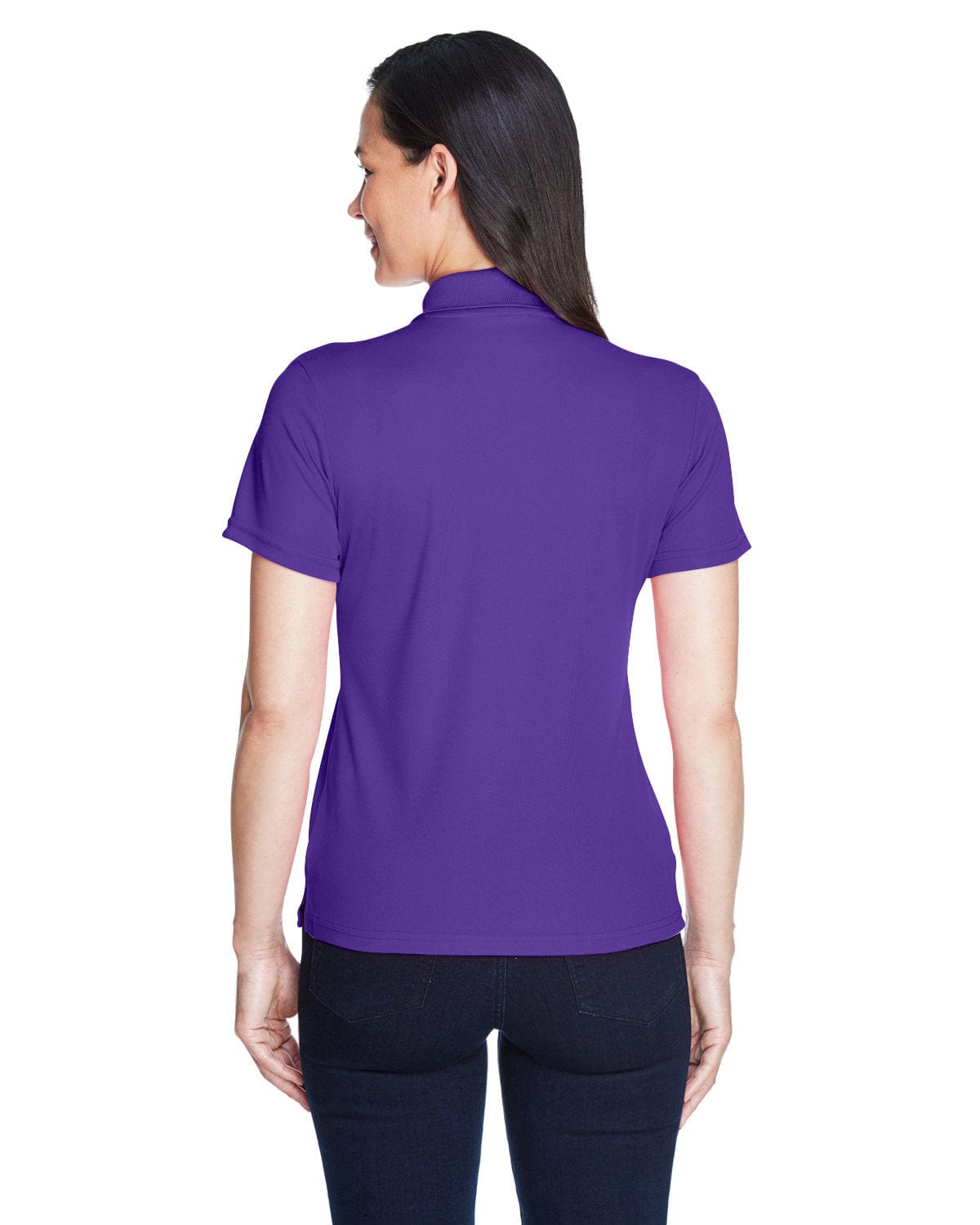 Core 365 Origin Ladies Performance Pique Polo 78181 | Campus Purple - Back
