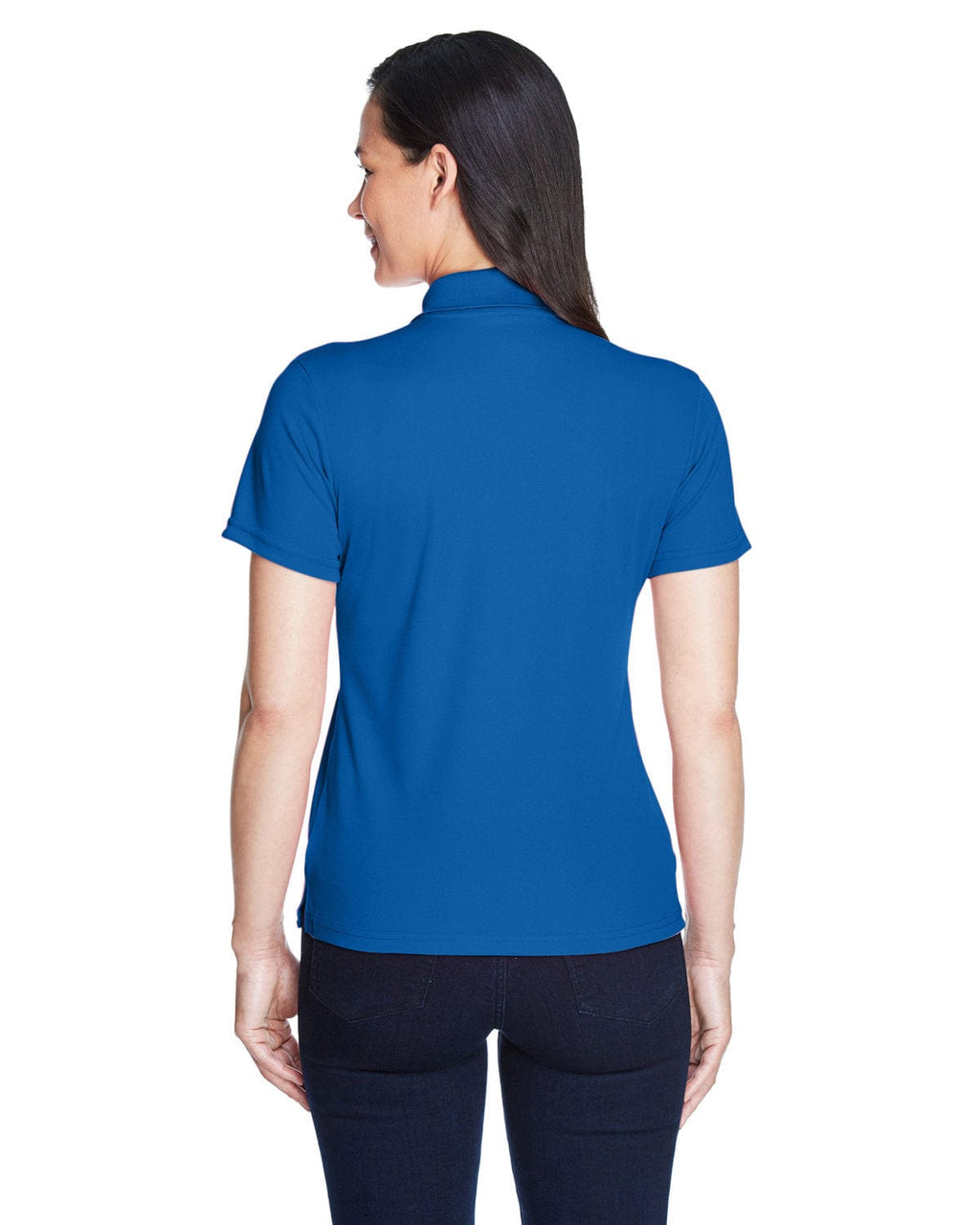 Core 365 Origin Ladies Performance Pique Polo 78181 | True Royal - Back