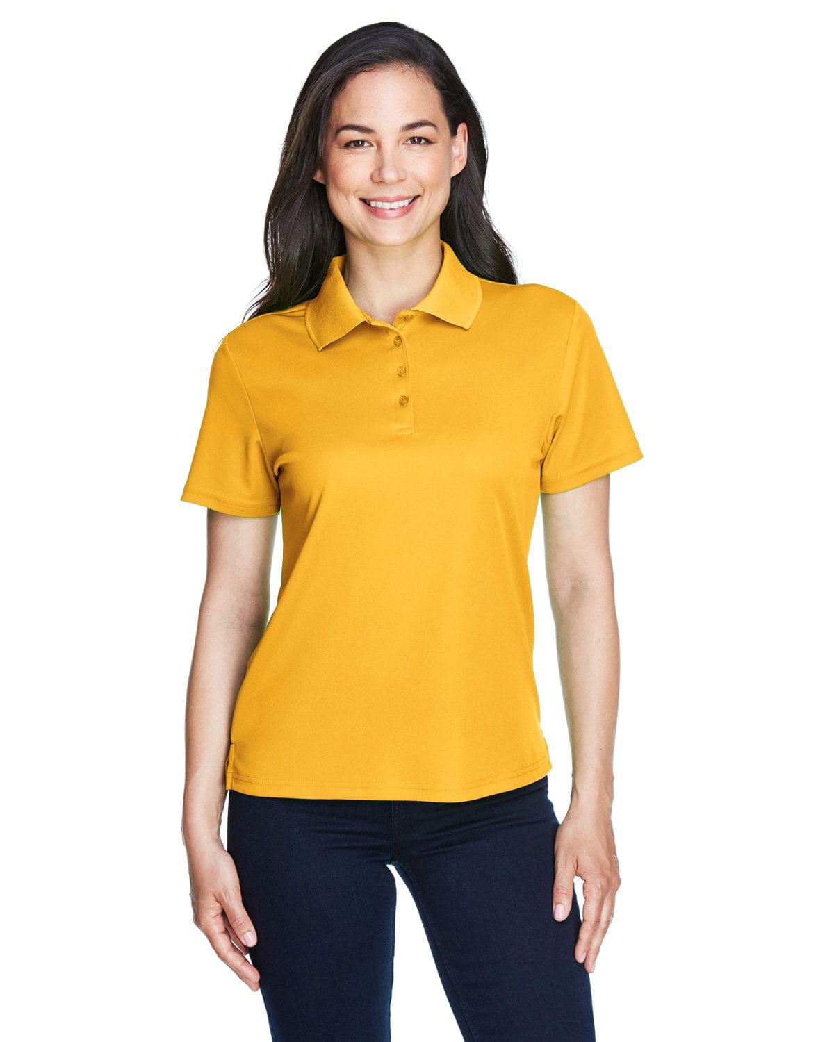 Core 365 Origin Ladies Performance Pique Polo 78181 | Campus Gold - Front