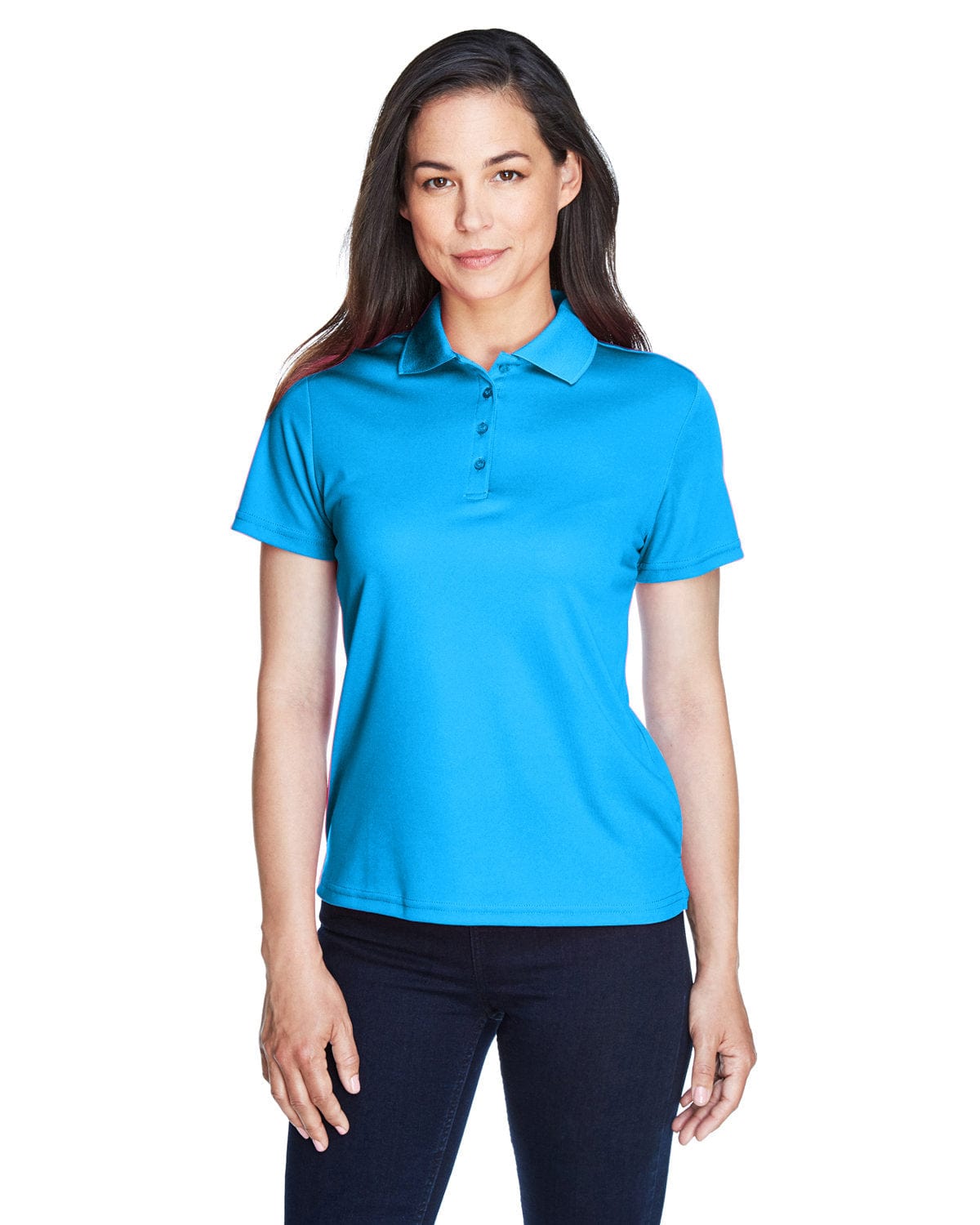 Core 365 Origin Ladies Performance Pique Polo 78181 | Electric Blue - Front