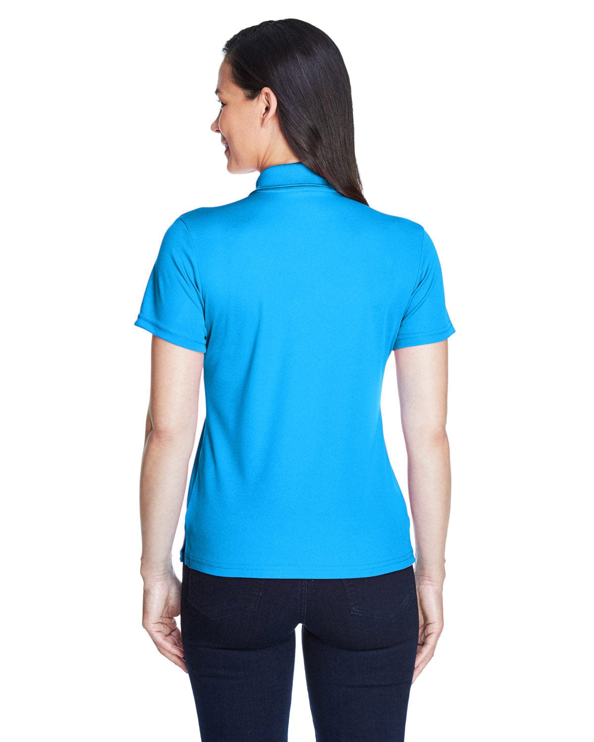 Core 365 Origin Ladies Performance Pique Polo 78181 | Electric Blue - Back