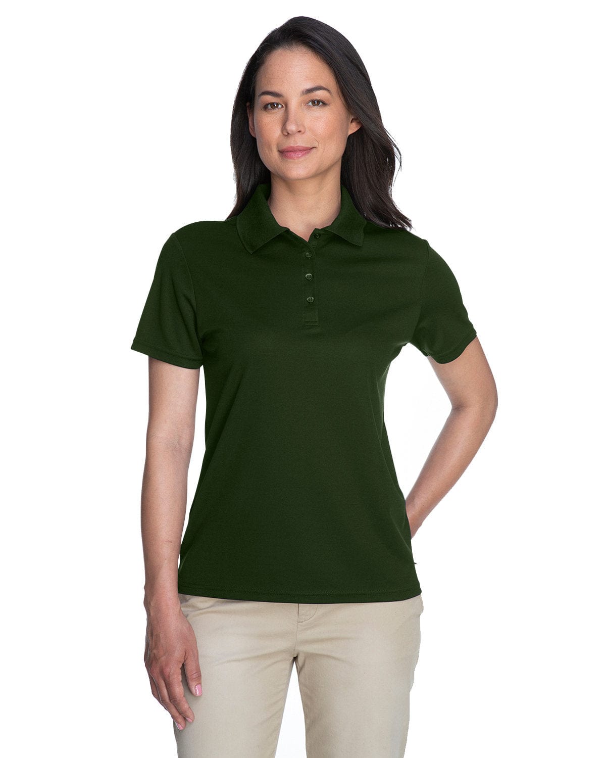 Core 365 Origin Ladies Performance Pique Polo 78181 | Forest - Front