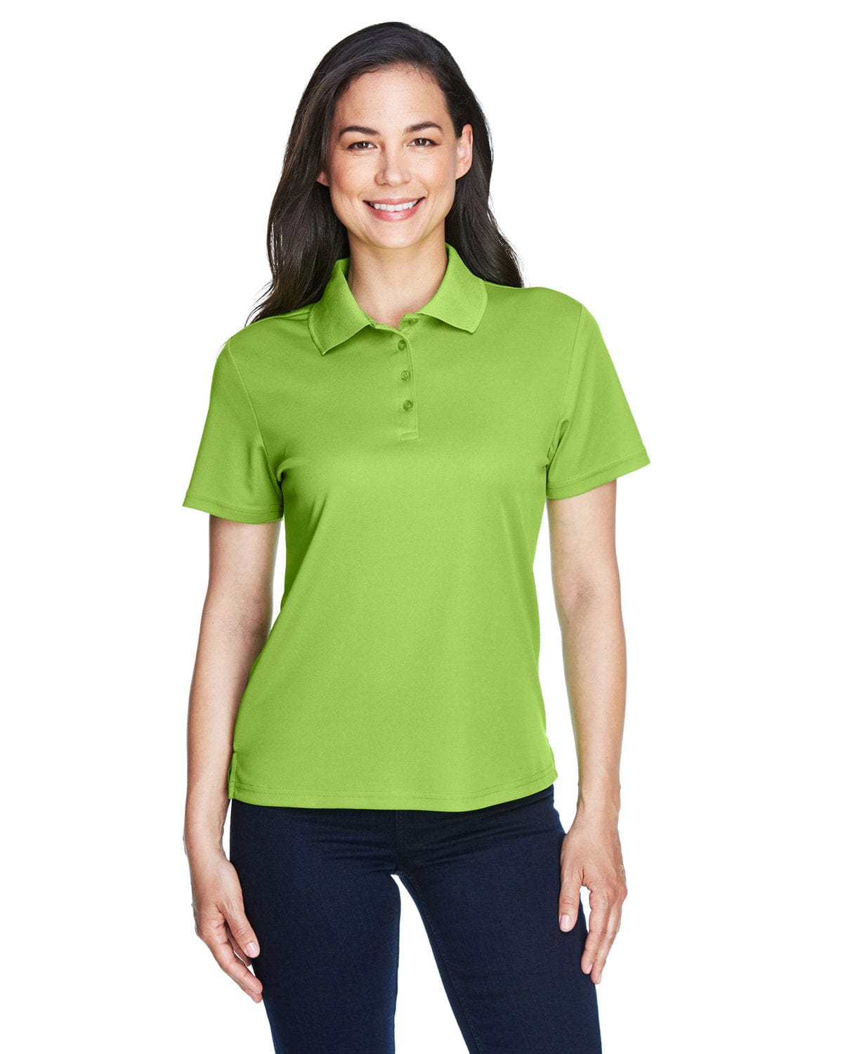 Core 365 Origin Ladies Performance Pique Polo 78181 | Acid Green - Front