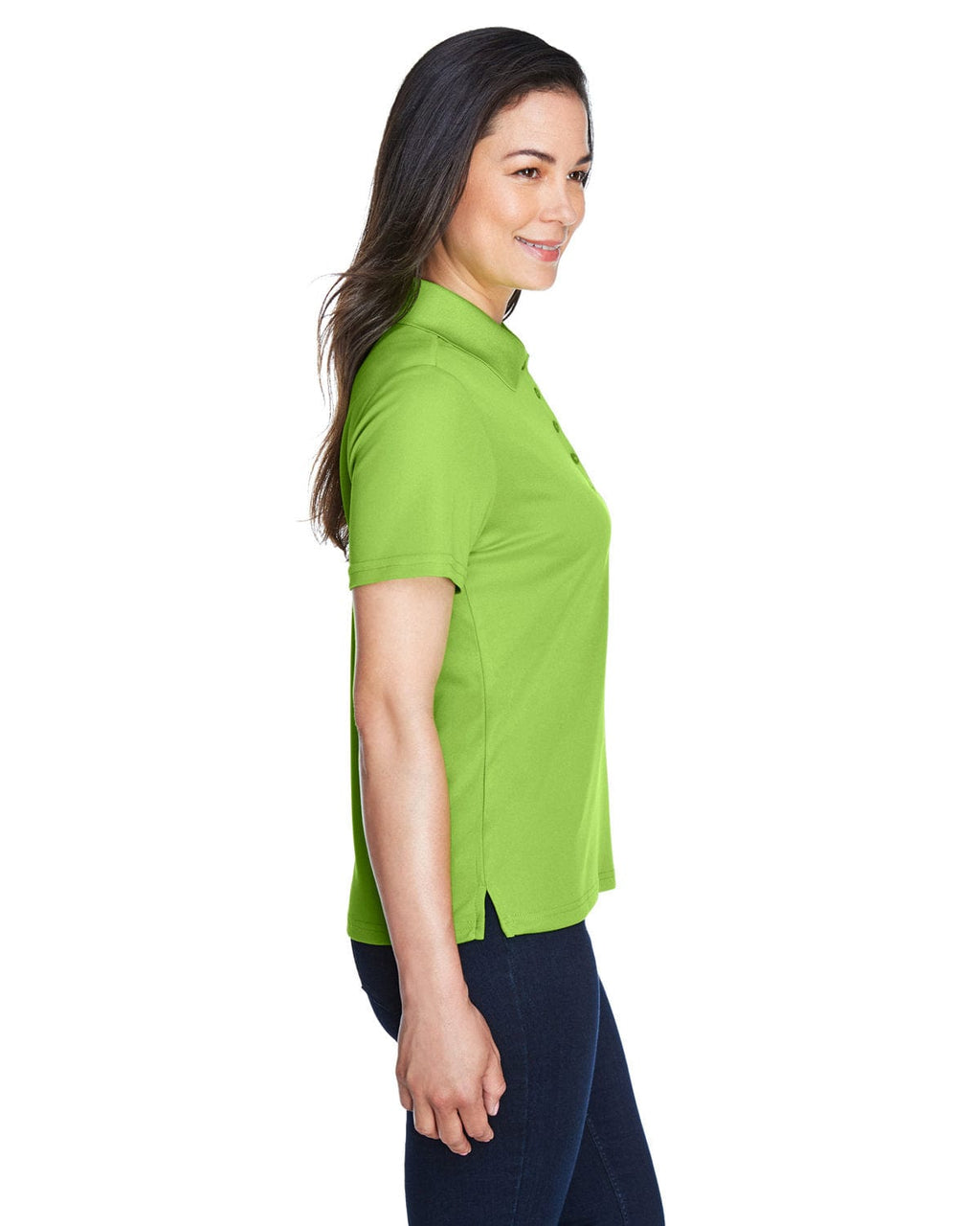 Core 365 Origin Ladies Performance Pique Polo 78181 | Acid Green - Side