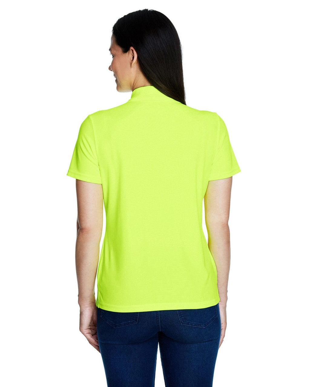 Core 365 Origin Ladies Performance Pique Polo 78181 | Safety Yellow - Back