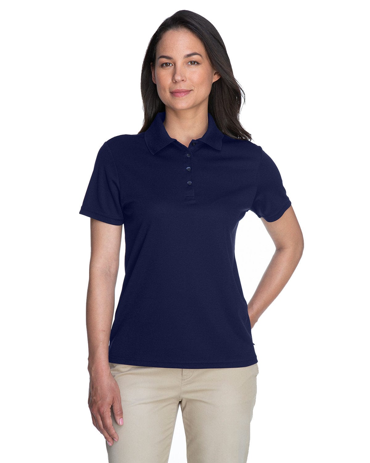 Core 365 Origin Ladies Performance Pique Polo 78181 | Classic Navy - Front
