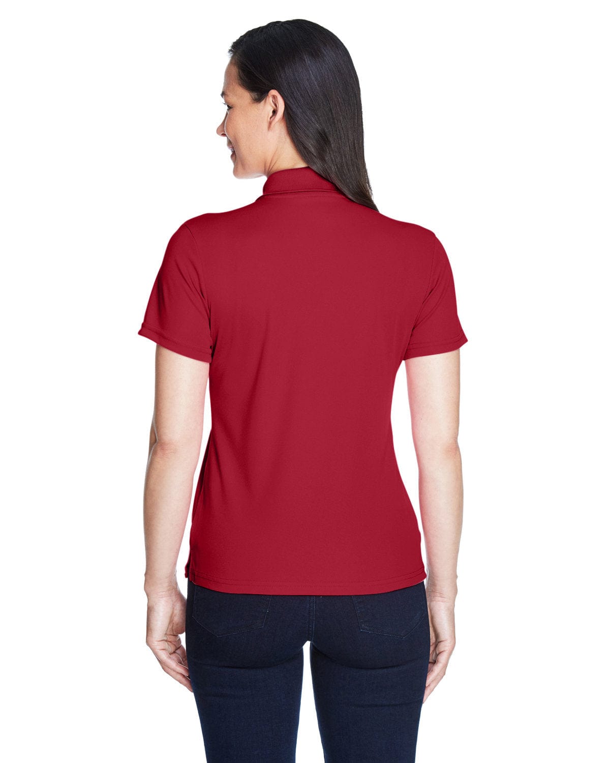 Core 365 Origin Ladies Performance Pique Polo 78181 | Classic Red - Back