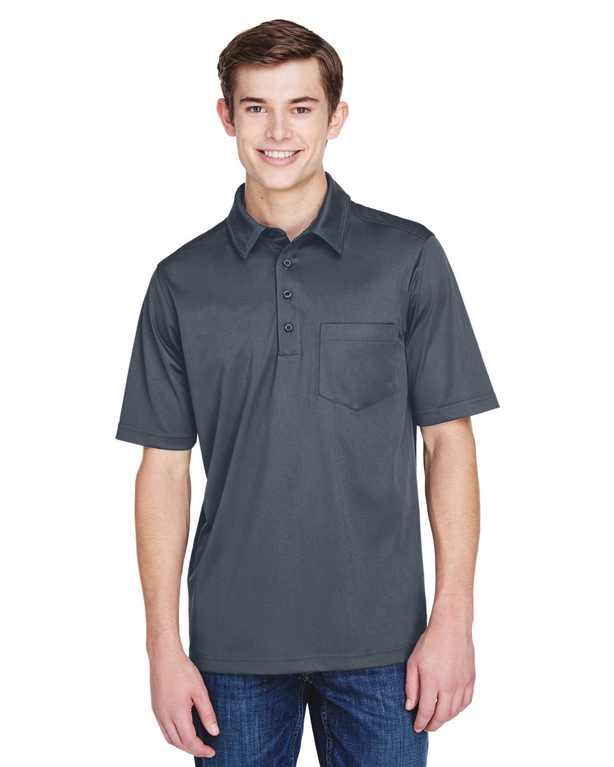 Extreme Shift Mens Snag Protection Plus Polo Shirt 85114T | Carbon - Front