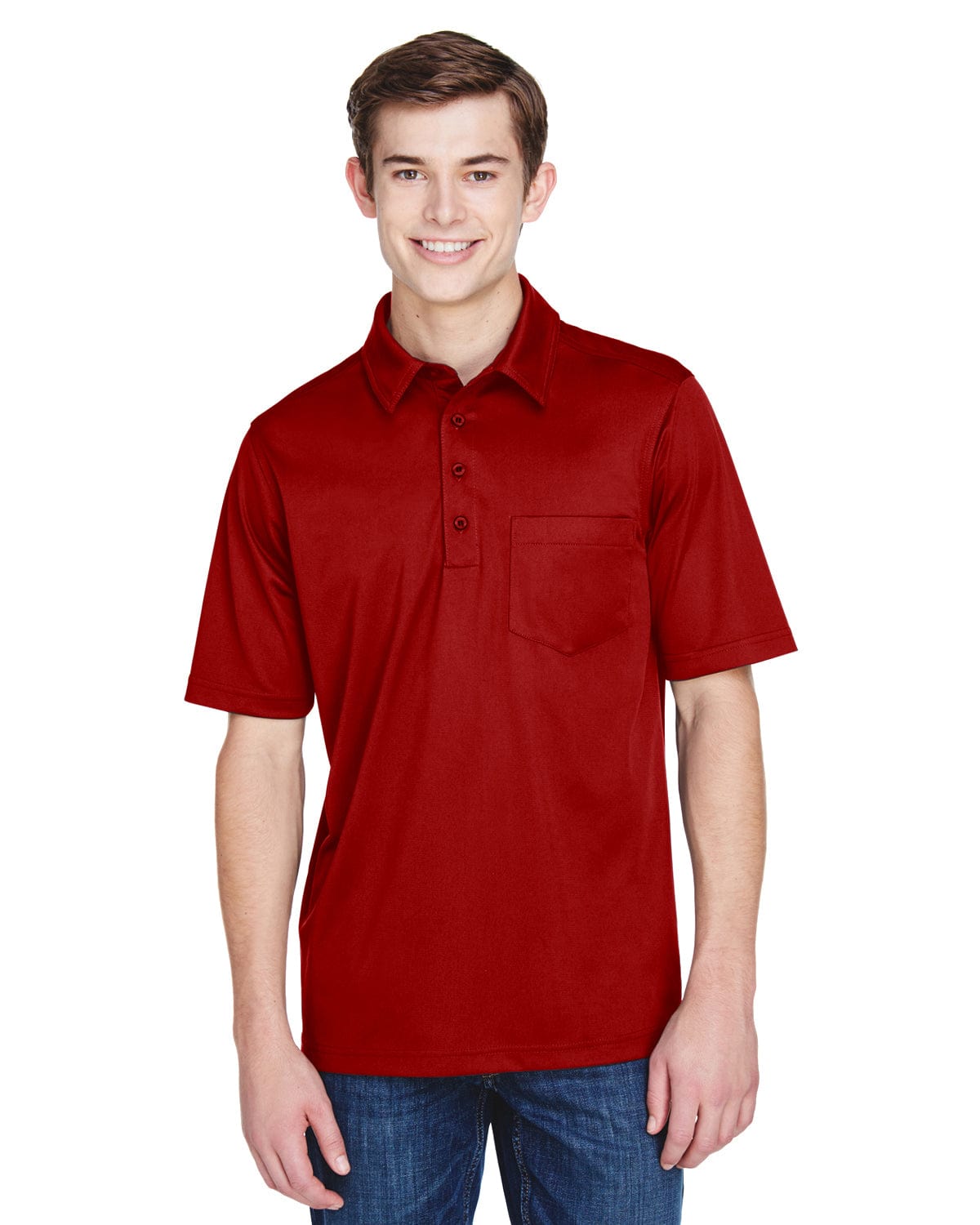 Extreme Shift Mens Snag Protection Plus Polo Shirt 85114T | Classic Red - Front