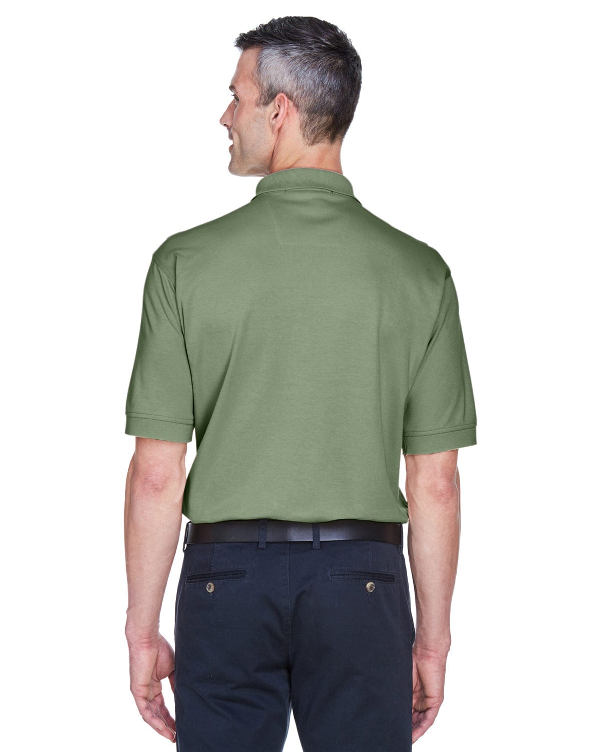 Devon & Jones Perfect Pima Interlock Polo Shirt D140S | Dill - Back