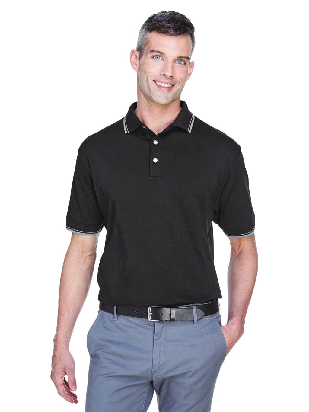 Devon & Jones Tipped Perfect Pima Polo Shirt