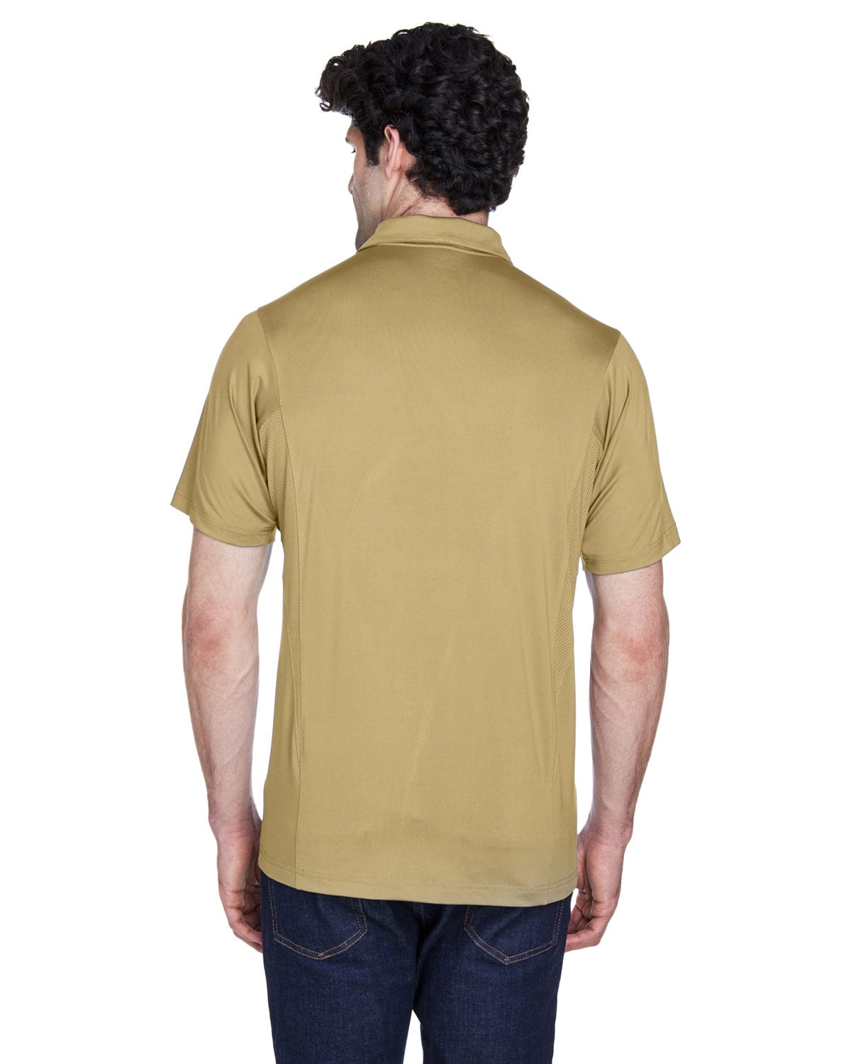 Team 365 Mens Charger Performance Polo TT20 | Sport Vegas Gold - Back