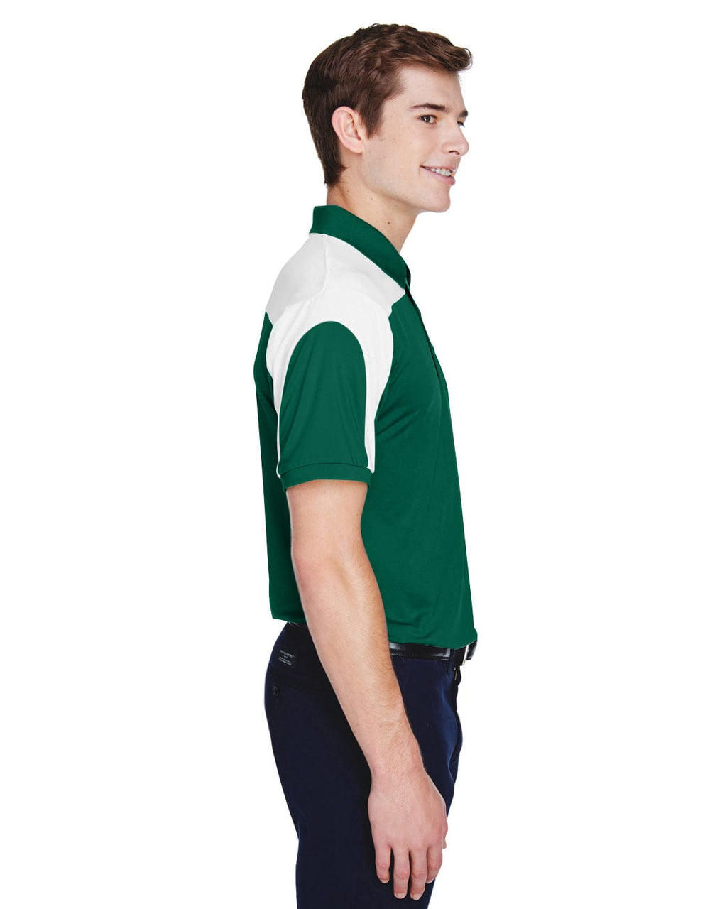 Team 365 Mens Victor Performance Polo TT22 | Sport Forest - Side