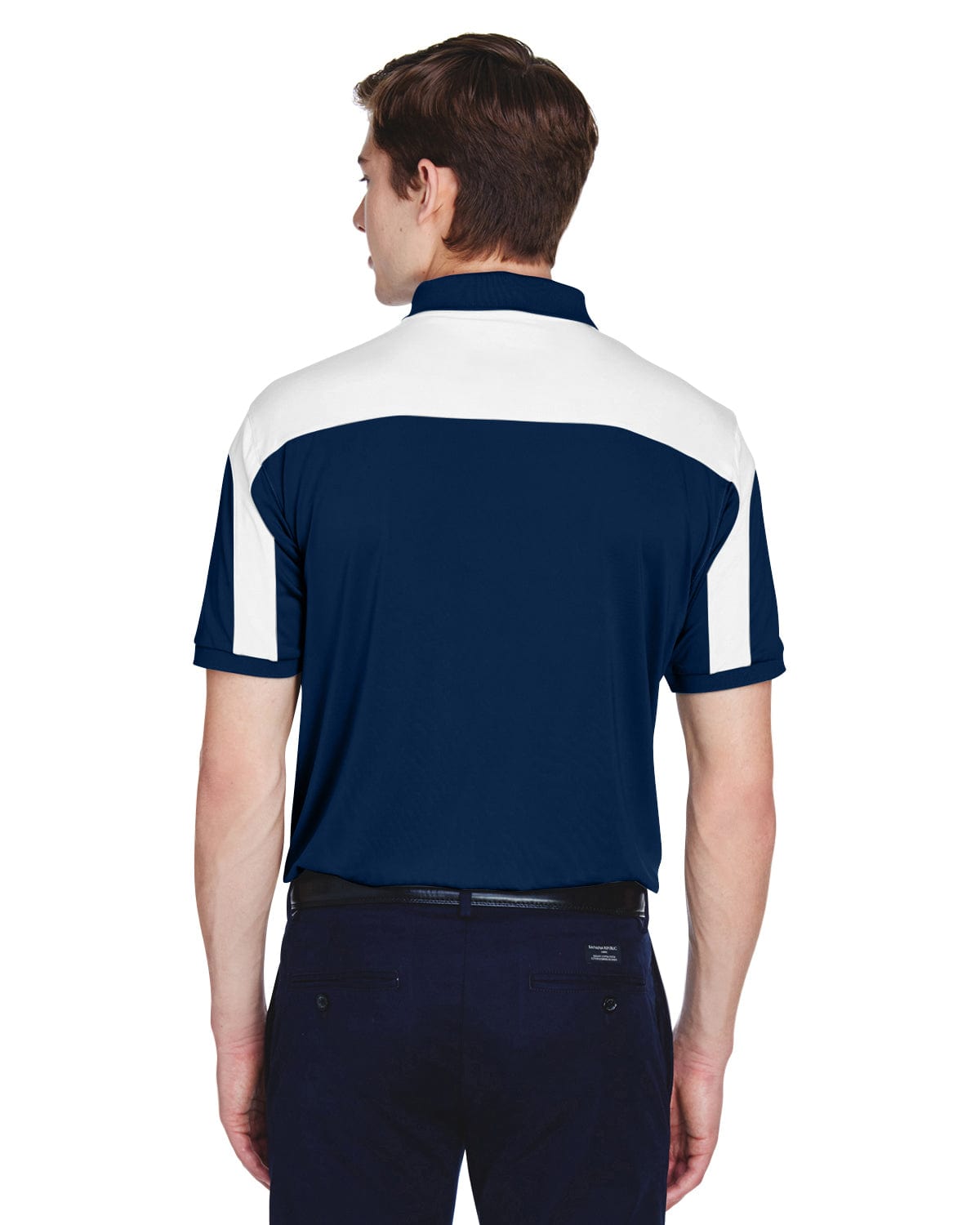 Team 365 Mens Victor Performance Polo TT22 | Sport Dark Navy - Back