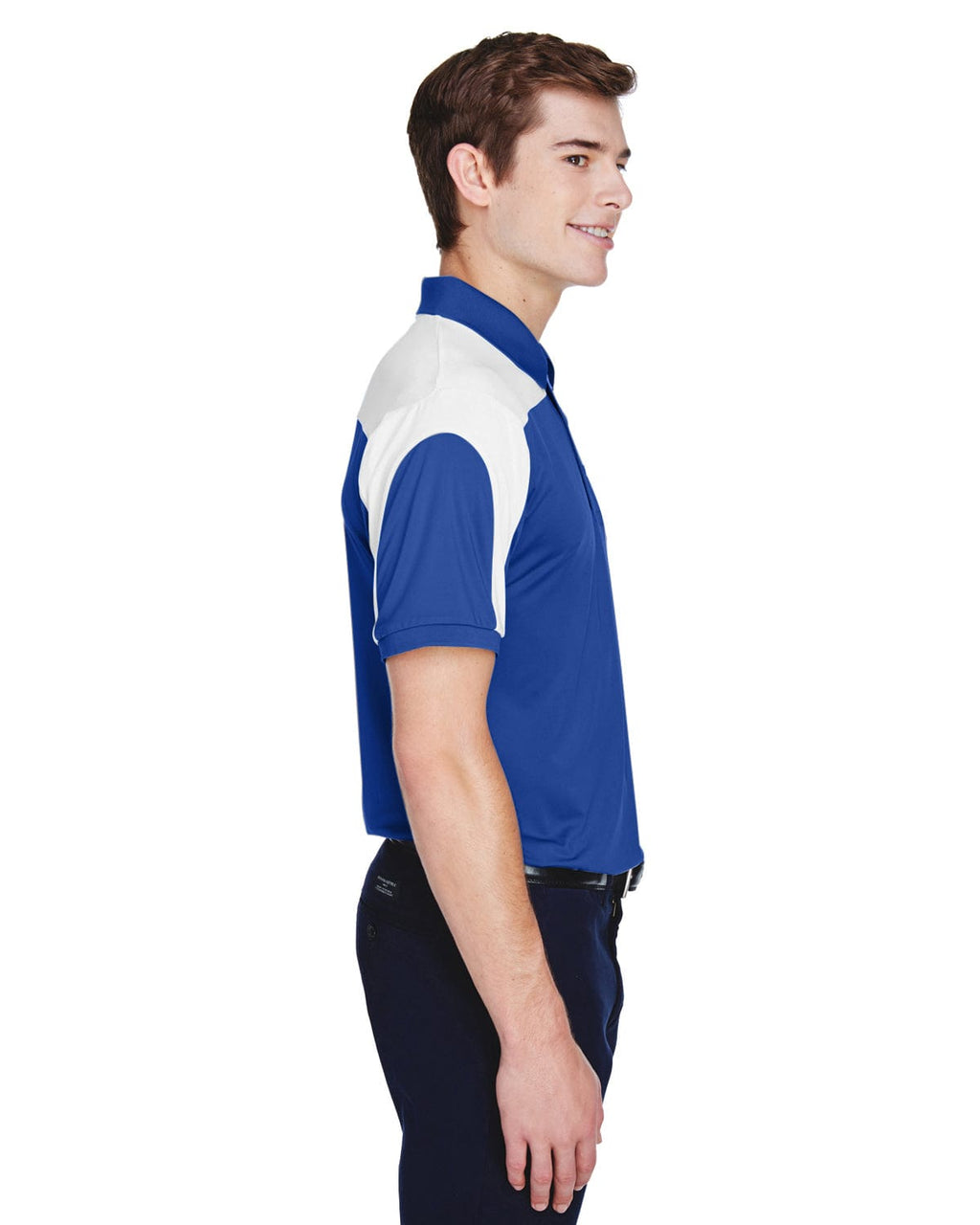 Team 365 Mens Victor Performance Polo TT22 | Sport Royal - Side