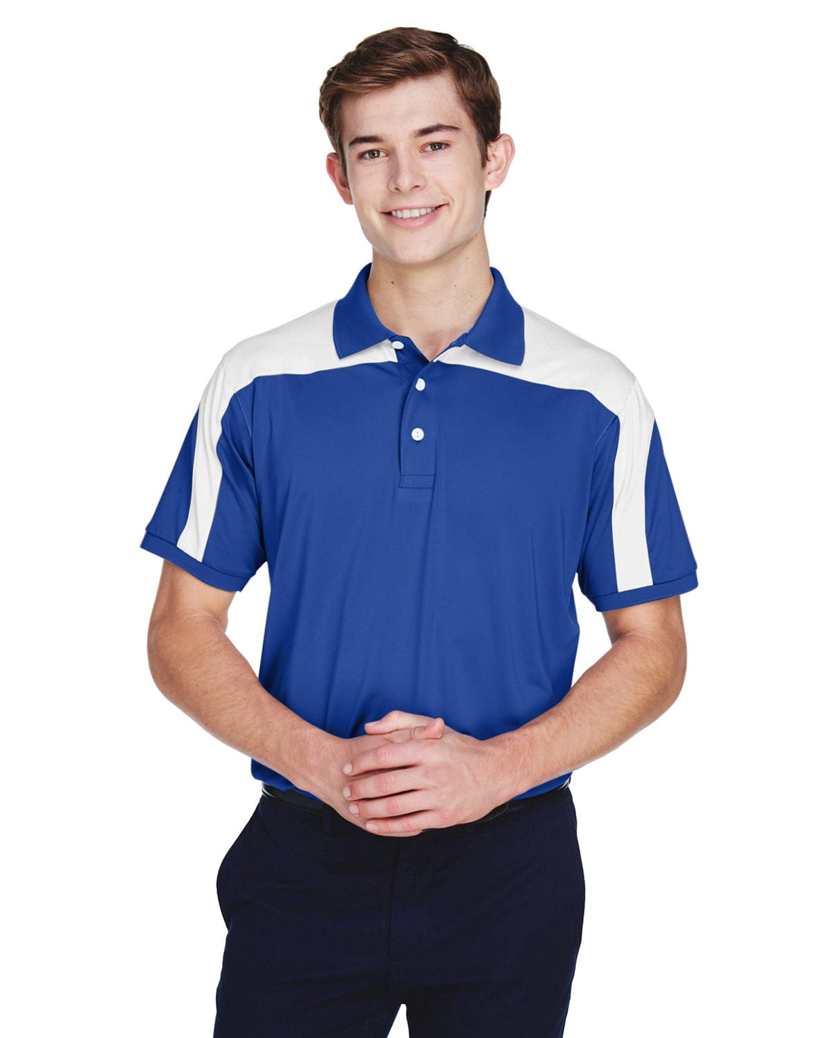 Team 365 Mens Victor Performance Polo TT22 | Sport Royal - Front