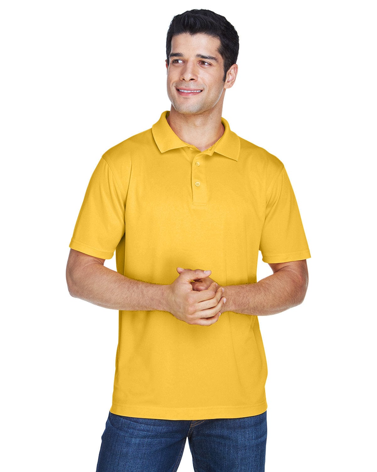 Harriton Polytech Polo Shirt M315 | Gold - Front