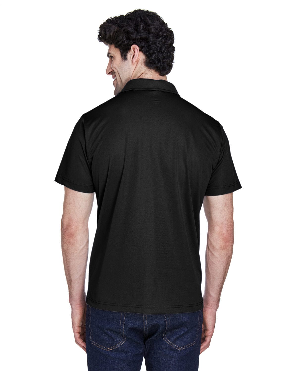 Team 365 Mens Command Snag Protection Polo TT21 | Black - Back