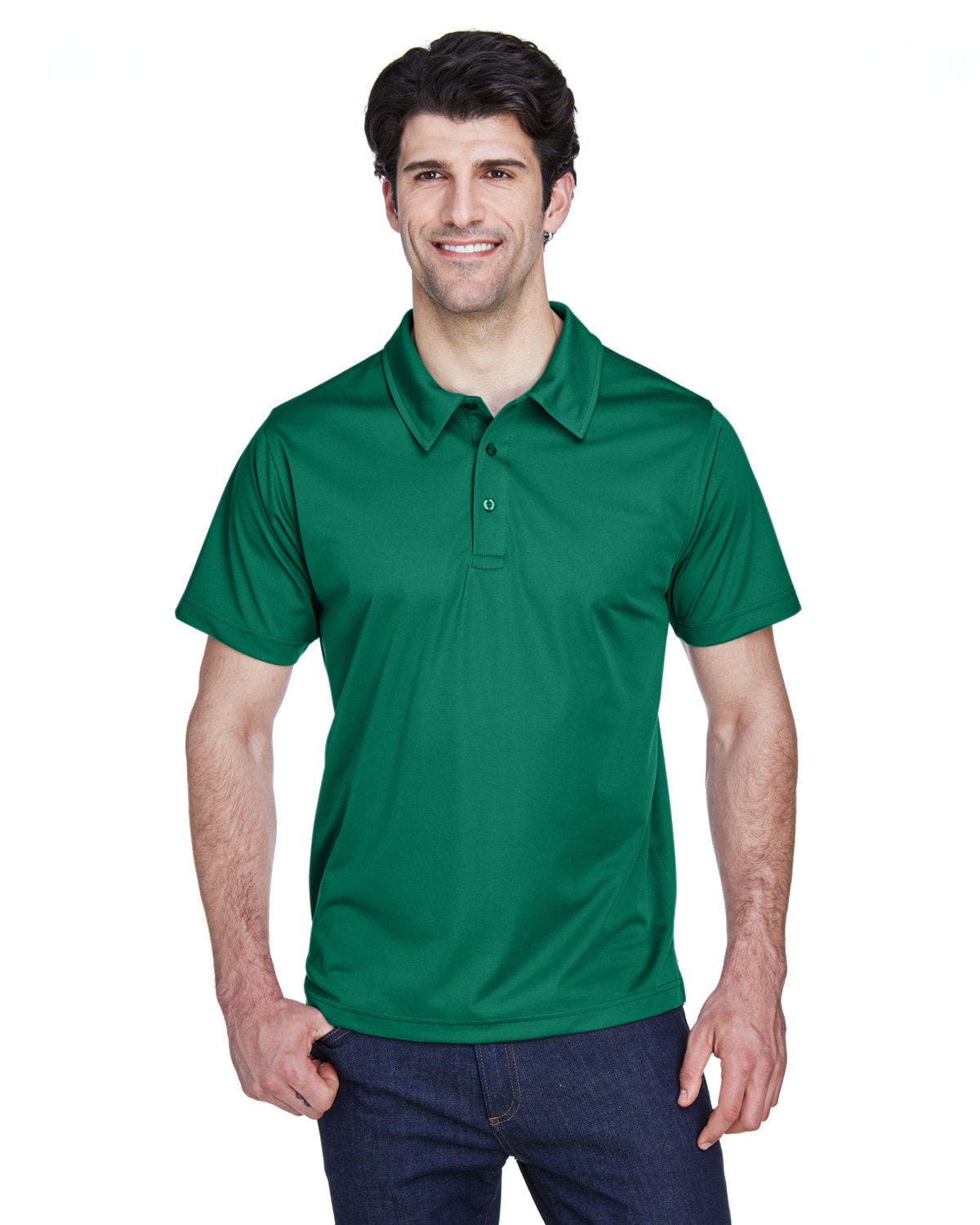 Team 365 Mens Command Snag Protection Polo TT21 | Sport Forest - Front