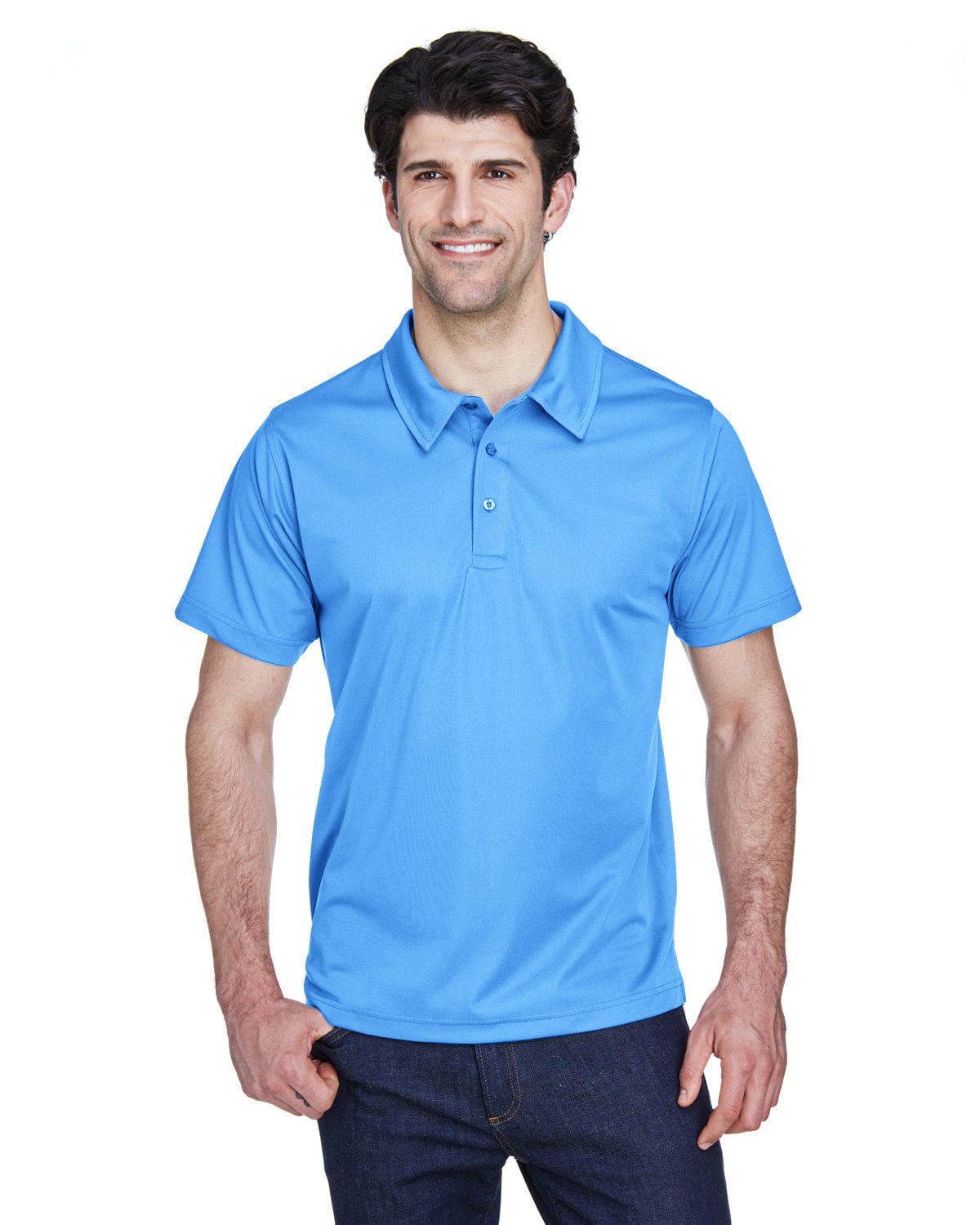 Team 365 Mens Command Snag Protection Polo TT21 | Sport Light Blue - Front